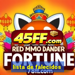 lista de falecidos